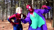 Frozen Elsa & Santa JAILED BY BABY POLICE! w/ Spiderman Joker Anna Maleficent TOYS! Superh