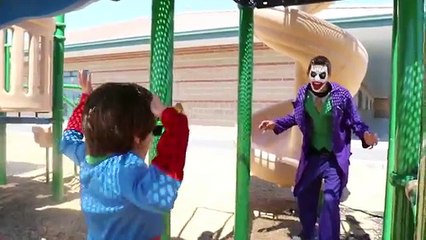 The Amazing White Spiderman Vs Joker Boy & Joker | In Real Life | Superhero battle