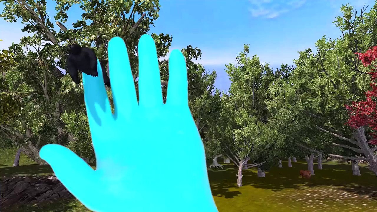 Семья Горилл Палец Стишки Семьи Стишки Палец Животных Для Детей