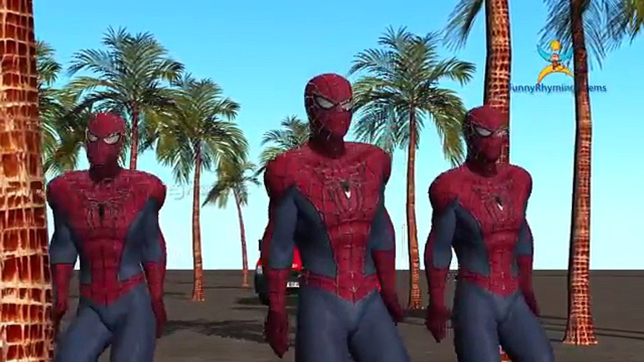 Spiderman Cartoon Dancing and Singing Color Song For Children And Finger Family Nursery Rh
