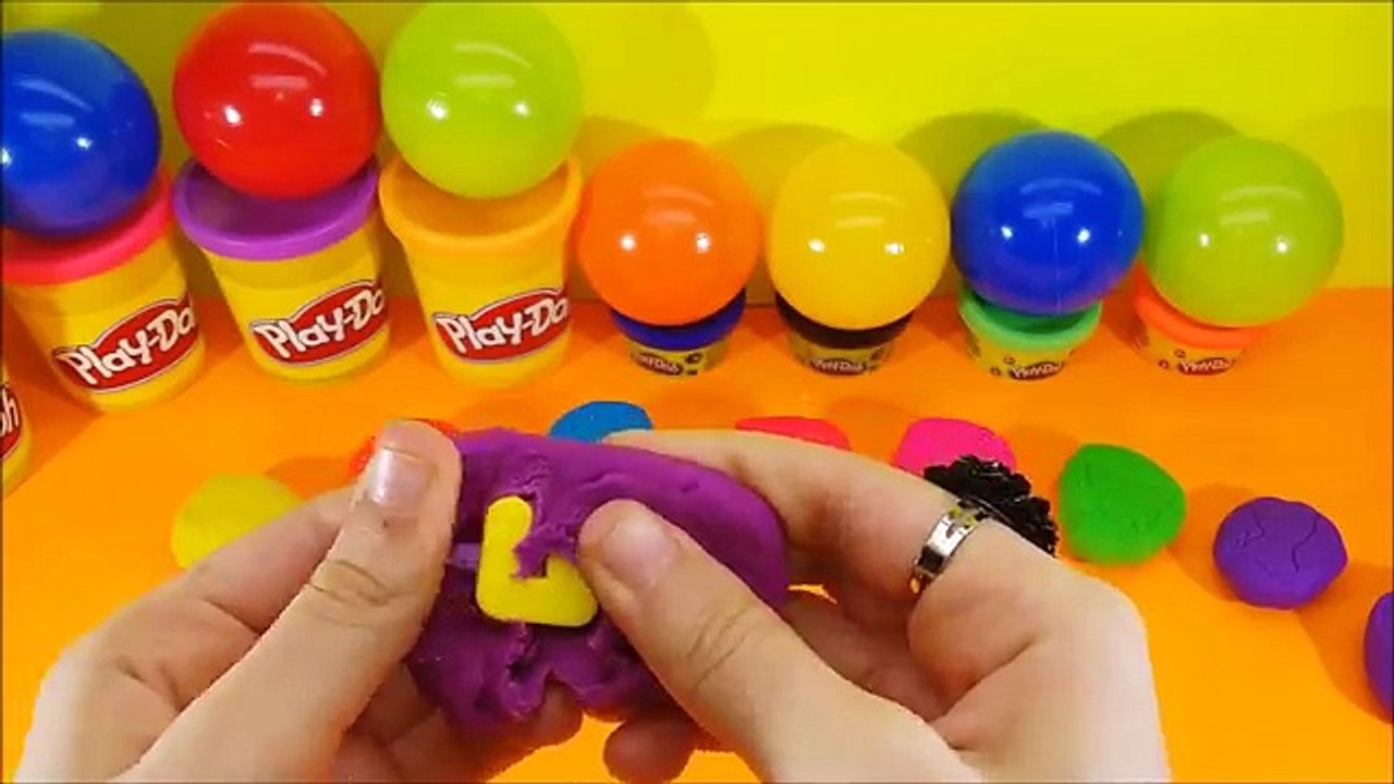 Aprender los Colores de Aprender a Contar de 0 a 9 Contando en inglés Plastilina Números de Diversión Playset