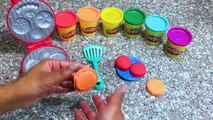 Learn Colors Counting with Spiderman Surprise Play Doh Rainbow Burger for Toddlers Learnin