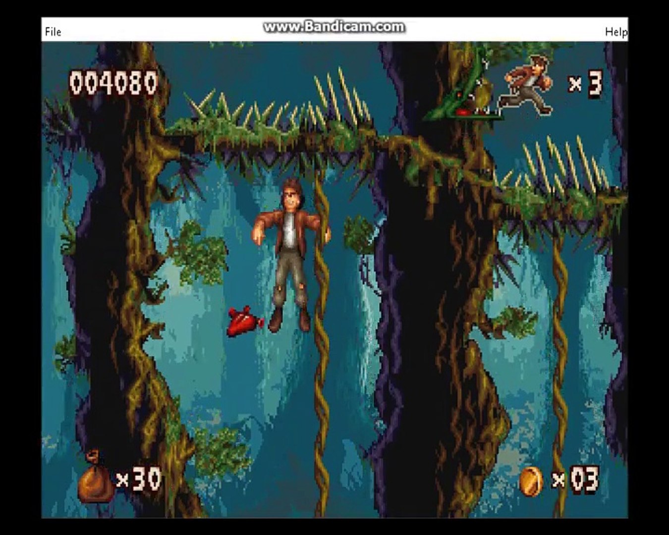 ⁣Pitfall Old Nintendo game PC game play