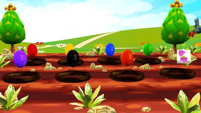 Изучение цветов для детей, чтобы узнать цвета с сюрприз яйцами птиц Surise яйца 3Д шалость