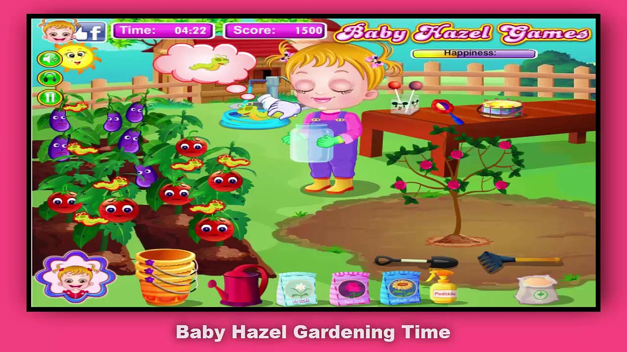 Baby Hazel Gardening Time