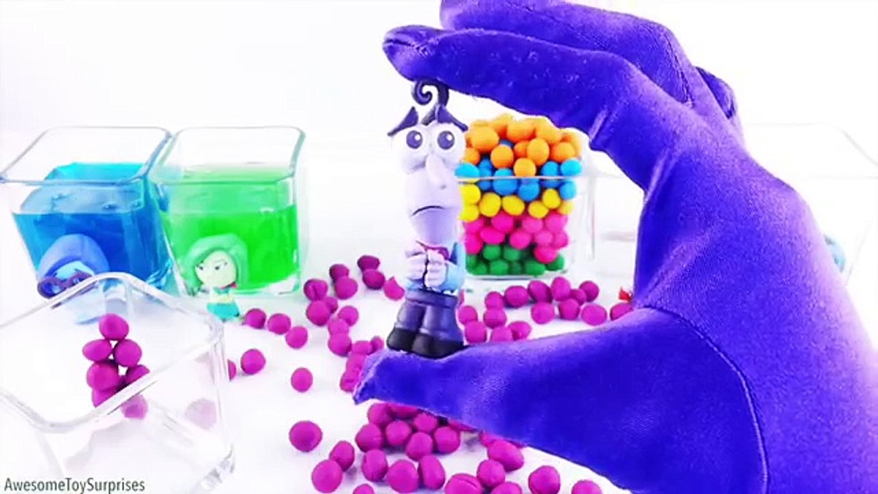 Learn Colors with Playdoh Dippin Dots Clay Slime and Disney Pixar Inside Out Toys