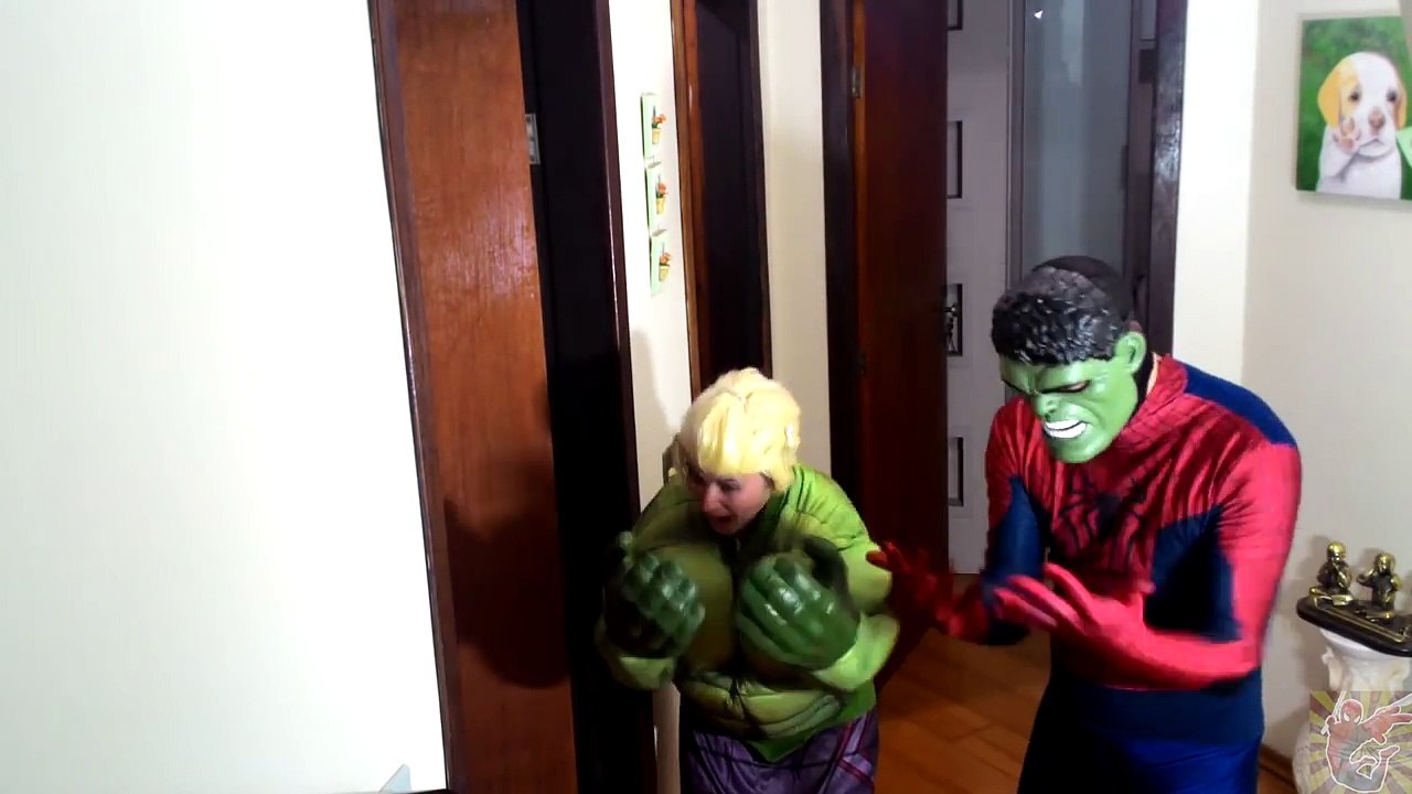 Spiderman, Frozen Elsa & Hulk vs Maleficent Voodoo Prank - Fun Superheroes Movie In Real L