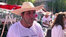 Produtores dão erva-mate de presente em protesto na Argentina