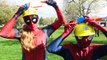 Spiderman vs Frozen Elsa Wet Head Challenge Deadpool Blue Spiderman Batman Venom Joker Fun