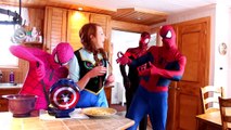 Spiderman & Pink Spidergirl Find a Treasure! w/ Frozen Elsa Mermaid, Prank & Joker! Superh