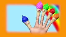 Learn Colors with 3D Soft Ice Cream for Children | Finger Family Nursery Rhymes | Kids Learning