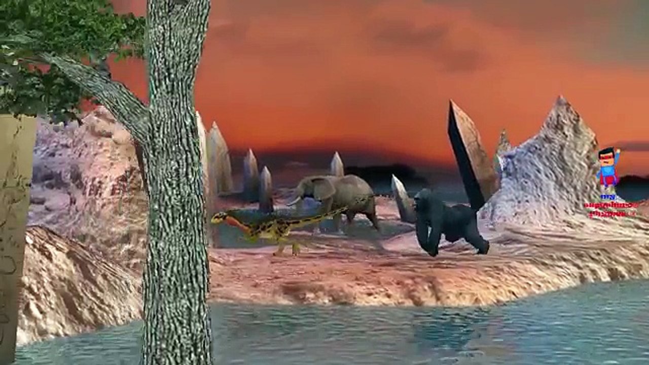 Spiderman Dinosaur Vs King Kong Finger Family Nursery Rhymes For Children | Dinosaurs Vs G