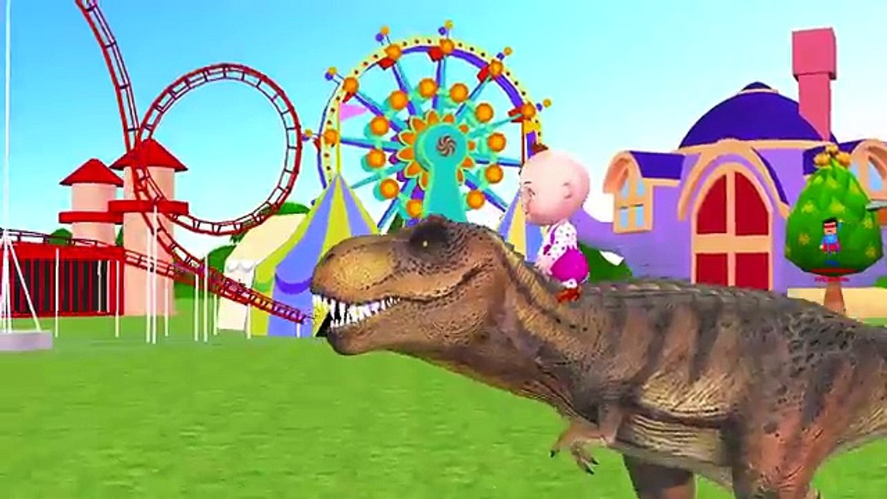 Little Baby Boy Dinosaurs Banana Car Learning Hokey Pokey Dance & Hot Cross Buns Nursery R