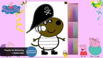 Peppa Pig Danny Cane Pirate Coloring Pages