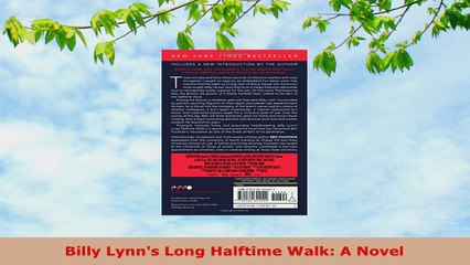 READ ONLINE  Billy Lynns Long Halftime Walk A Novel