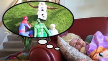 Music Dance Party With Spiderman & Bored Frozen Elsa! Fun Superhero Movie In Real Life In