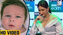 Kareena Kapoor UNCOMFORTABLE On Baby Taimur's Question | LehrenTV