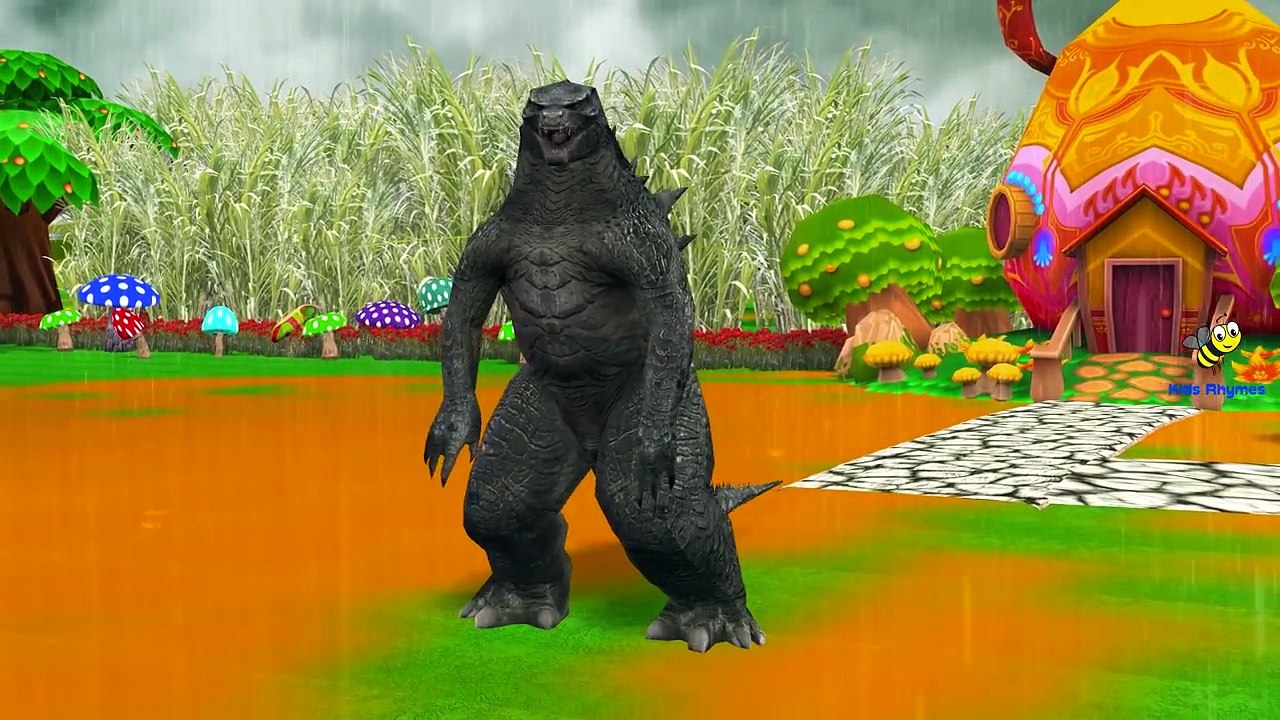 Dinosaurs And Godzilla Cartoons Singing Finger Family Rhymes And More Children Nursery Rhy