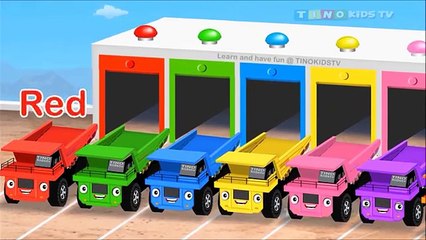 Télécharger la video: Aprender los Colores con los Camiones de volteo para los Niños y el Color de Garaje Animación : Videos para Niños #2