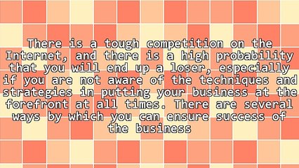 Online Business - Tactics and Strategies