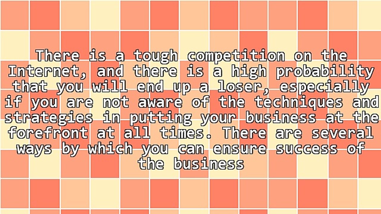 Online Business - Tactics and Strategies