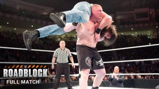 FULL MATCH — Brock Lesnar vs. The Wyatt Family - 2-on-1 Handicap Match- Roadblock 2016 (WWE Network)
