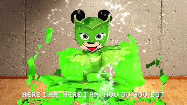 PJ Masks Mickey Mouse Colour Balloons Finger Family Song!