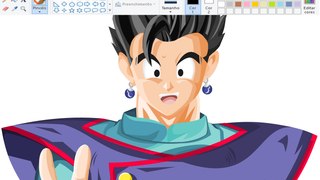  Drawing using Mouse Paint - Gohan kaioshin | dragon ball