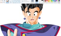  Drawing using Mouse Paint - Gohan kaioshin | dragon ball