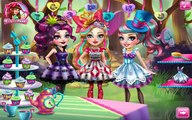 Ever After High Apple White Raven Queen & Madeline Hatter Tea Party Cute Game For Kids and