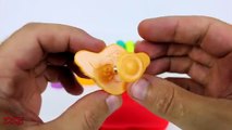 Kids learn rainbow colours with play dough art modelling clay education for preschool