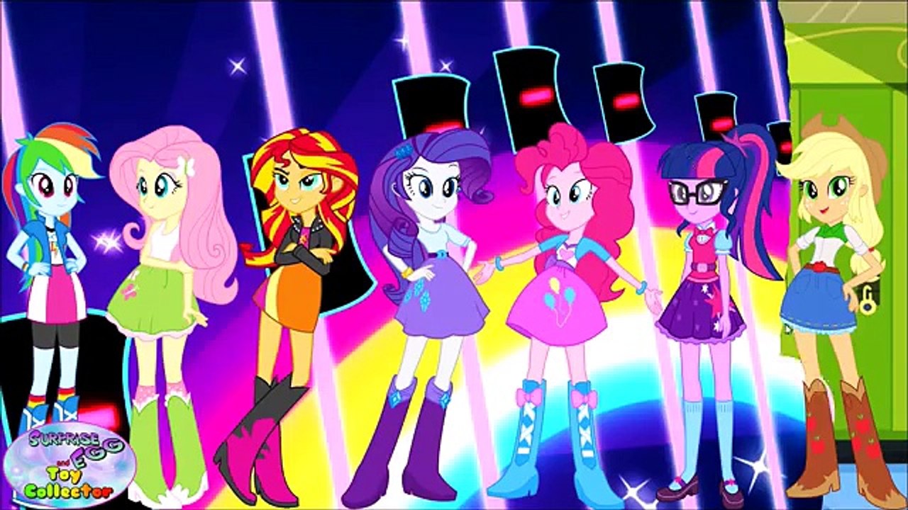 MY LITTLE PONY Equestria Girls se Transforma En la de las Sirenas Mane 6 Huevo Sorpresa y Juguetes Collec