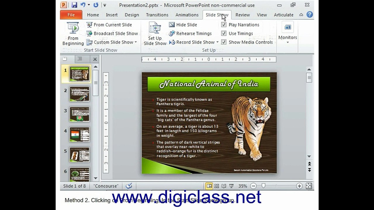 05BCC08-MS PowerPoint Running a Slide Show (Free Online Course for Basic Computer Skills)