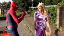 Princess RAPUNZEL & Bad Baby Joker STOLEN CROWN! w/ Spiderman vs Joker in Real Life Funny Superhero