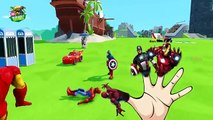 SuperHeroes Nursery Rhymes Finger Family Songs | FUN With Spiderman Ironman & Captain America