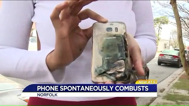 Son smartphone Galaxy S7 prend feu dans la voiture