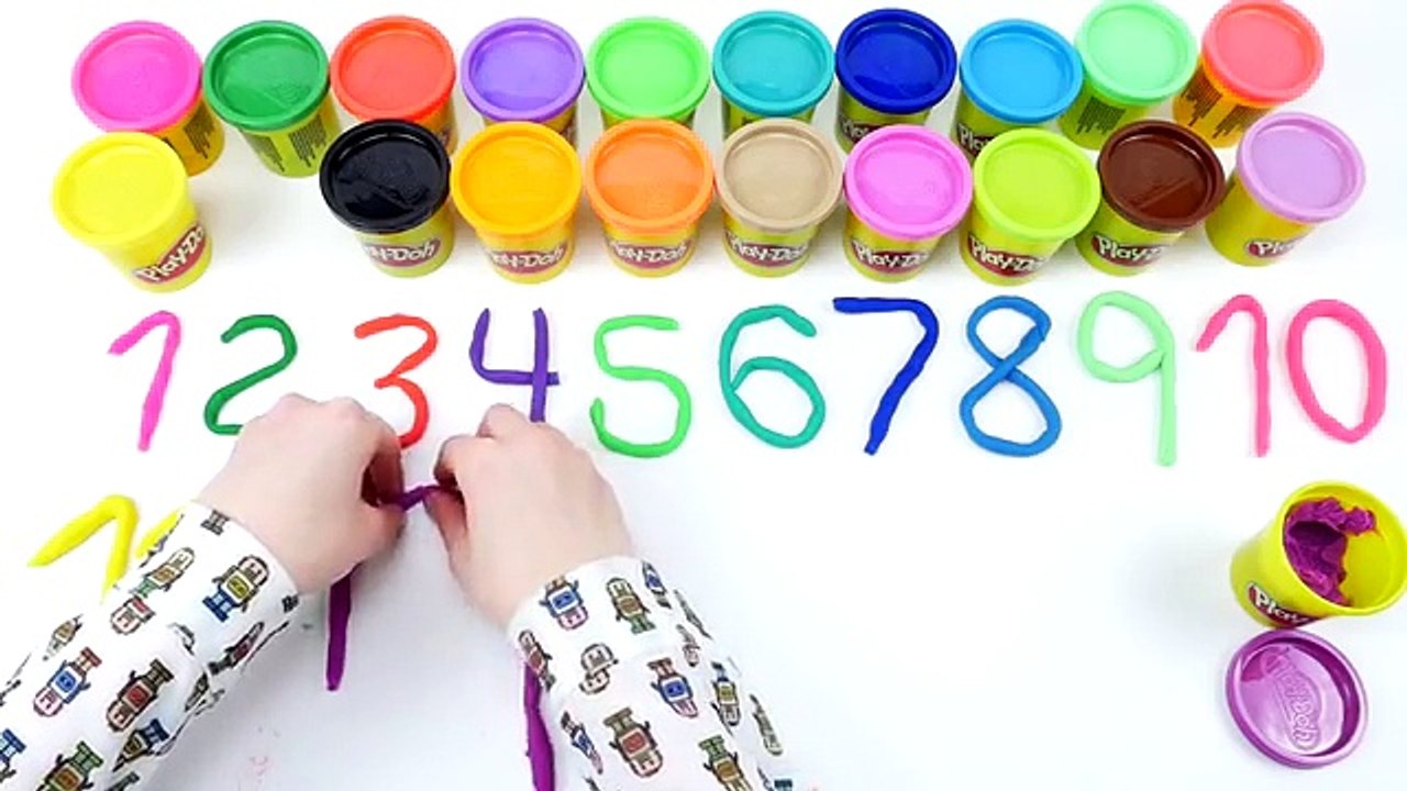 Learn To Count with PLAY-DOH Numbers! 1 to 20! Counting New Special Edition Mini Cans Open