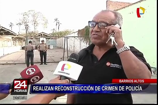 Barrios altos: realizan reconstrucción de crimen de policía