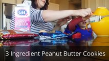 3 Ingredient Peanut Butter Cookies!