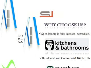 Build Custom Kitchens in Chatswood with Spec Joinery