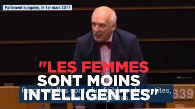 Un eurodéputé : Les femmes sont moins intelligentes donc elles doivent gagner moins