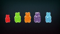Mega Gummy Bear llorando cayó de varitas de pescado de la familia de la canción para que los niños | Gummy Bear para los Niños