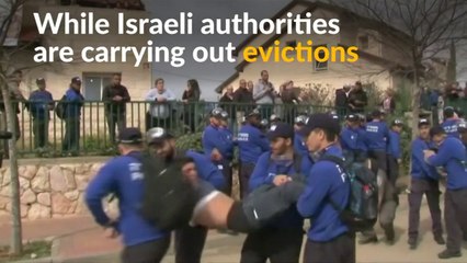 Israeli settlers evicted from West Bank homes