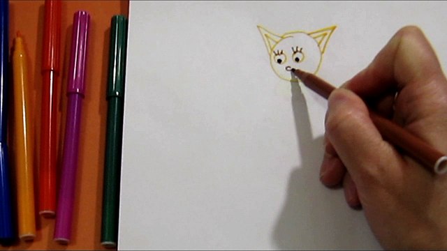 Как нарисовать Три кота Карамельку. Рисуем Карамельку с мультика Три кота