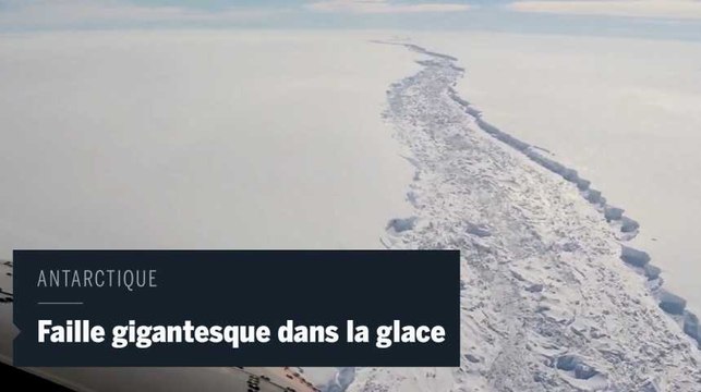 Une gigantesque faille pourrait créer un iceberg de 5 000 km2 en Antarctique