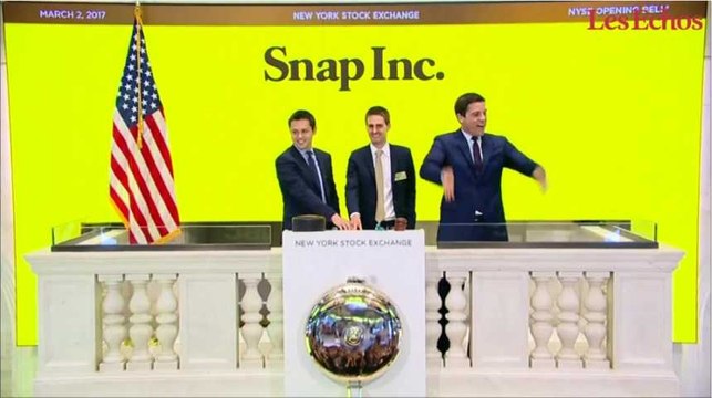 Entrée en fanfare pour Snapchat à Wall Street