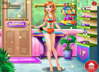 ♥ Диснея Замороженные Игры Для Девочек Играть Онлайн Анна Замороженные Солярий ♥