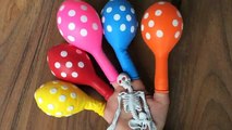 Skeleton Balloon Finger Family Rhymes For Kids - Learn Colors Skeleton Balloons Nursery song