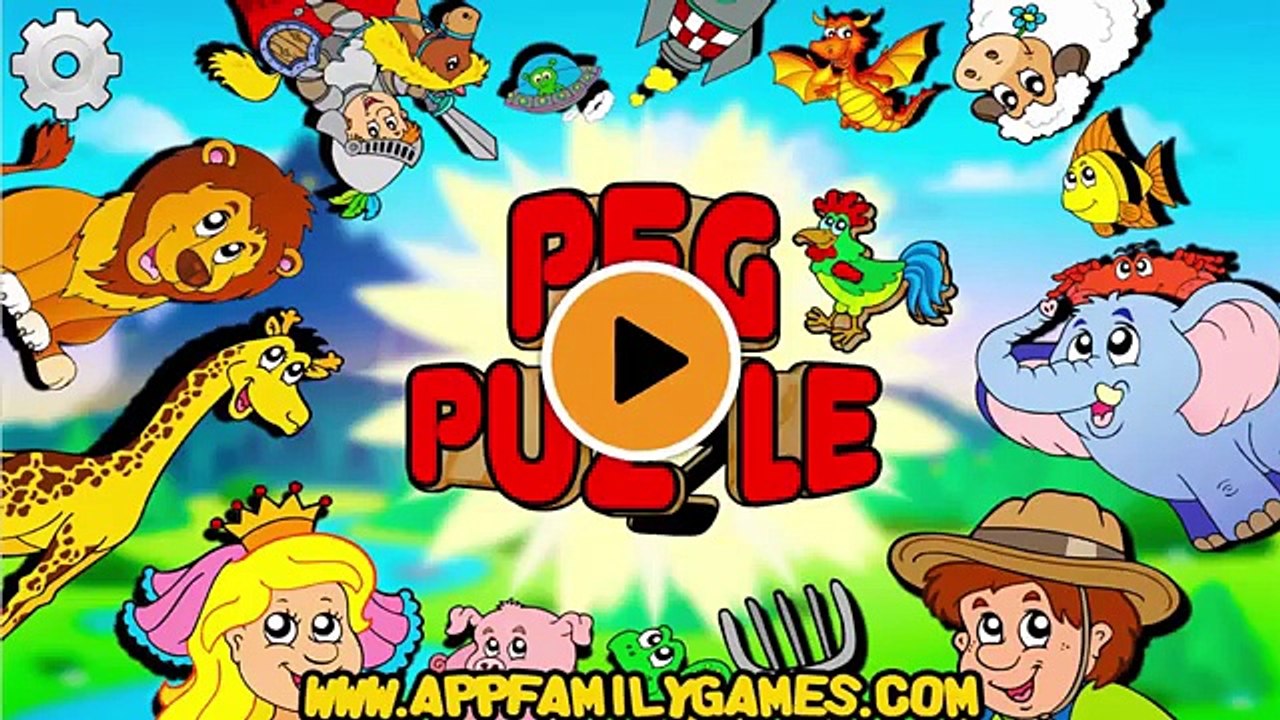 Peg Puzzle 1 Shape Puzzles for Kids - Full App Gameplay Video