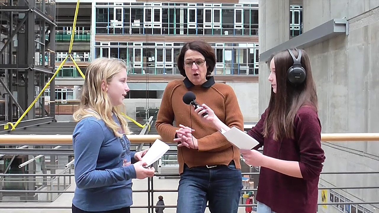 Prof. Gesa Marten im Interview mit den Kinderfilmuni Reportern